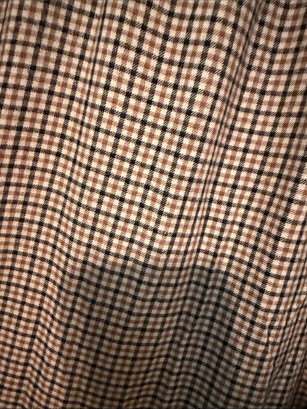 American Eagle Outfitters Brown Plaid Wide-Leg Neutral Academia Trouser Pants - Picture 7 of 10